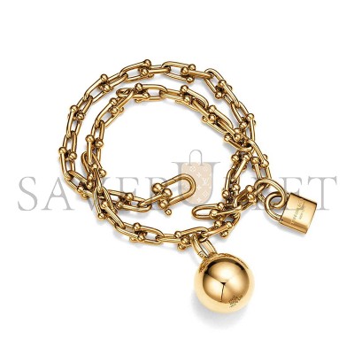 TIFFANY HARDWEAR CHAIN WRAP BRACELET IN 18K YELLOW GOLD 61699317 TIFFANY HARDWEAR CHAIN WRAP BRACELET IN 18K YELLOW GOLD 61699317
